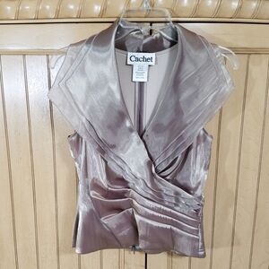 💥 Cachet Sleeveless Flowy Blouse, sz 8